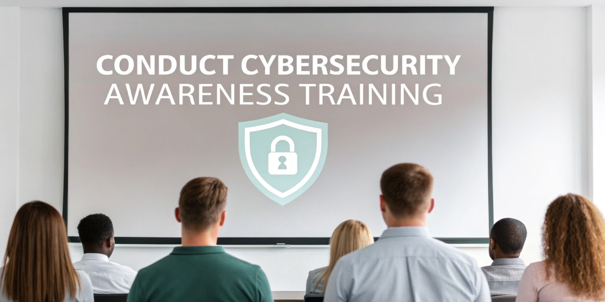 Cybersecurity awareness training helps your staff avoid social attacks.