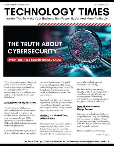 Technology Tips Newsletter from Adept Networks - October 2025