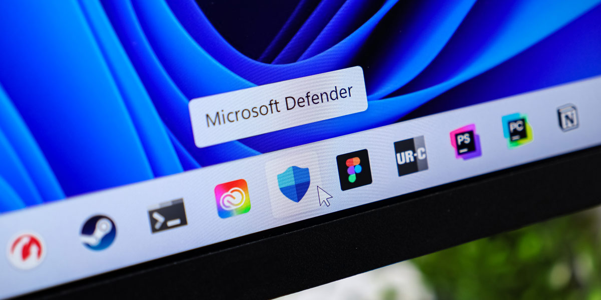 windows-11-security Security is built into Windows 11 with Microsoft Defender.