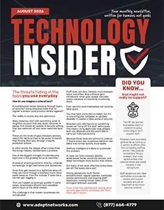 Technology Insider Newsletter from Adept Networks - August 2026